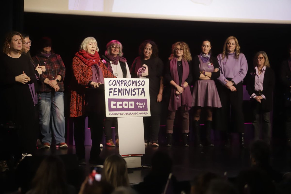 CCOOMadrid's tweet image. 🏆 Premio a Marisa Castro Fonseca, secretaria general de la @pensCCOOMadrid, mujer fuerte, valiente y comprometida, cuya trayectoria vital y profesional al servicio de los derechos de las mujeres es un referente para todas las mujeres.