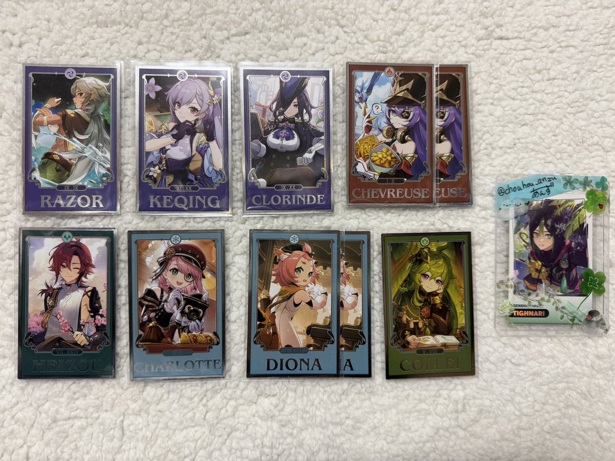 交換】原神 韓国カフェ 七星召喚 ホヨランド おみくじ フォトカード 出