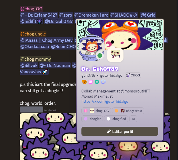 guto_hidalgo's tweet image. Guys, I AM CHOG OG!

My God, I woke up and this was the first thing I saw. What a wonderful surprise! I love this community and I have no words to express how happy I am.

Thank you so much, really! @ChogNFT 

CHOG. WORLD. ORDER.