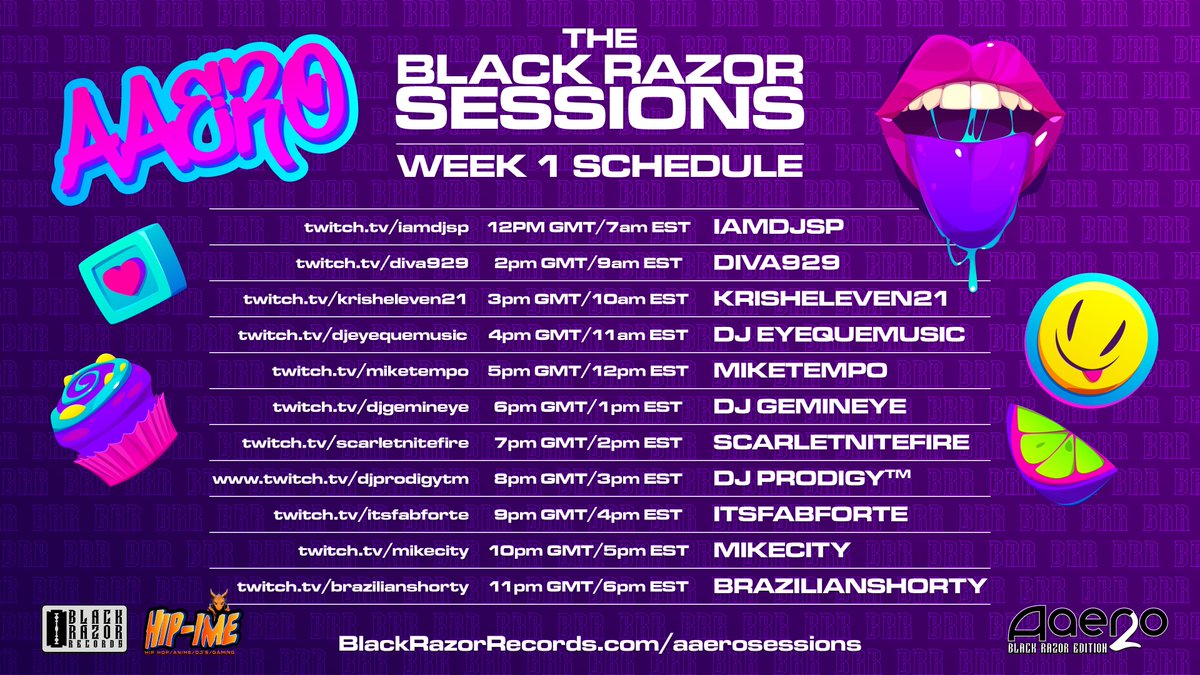 The Black Razor Sessions start NOW! 

We’re running a 12-hour stream packed with gameplay, music, and community moments as we celebrate Aaero 2: Black Razor Edition with our friends at HIP-IME.

Hop in, hang out, and vibe with us!