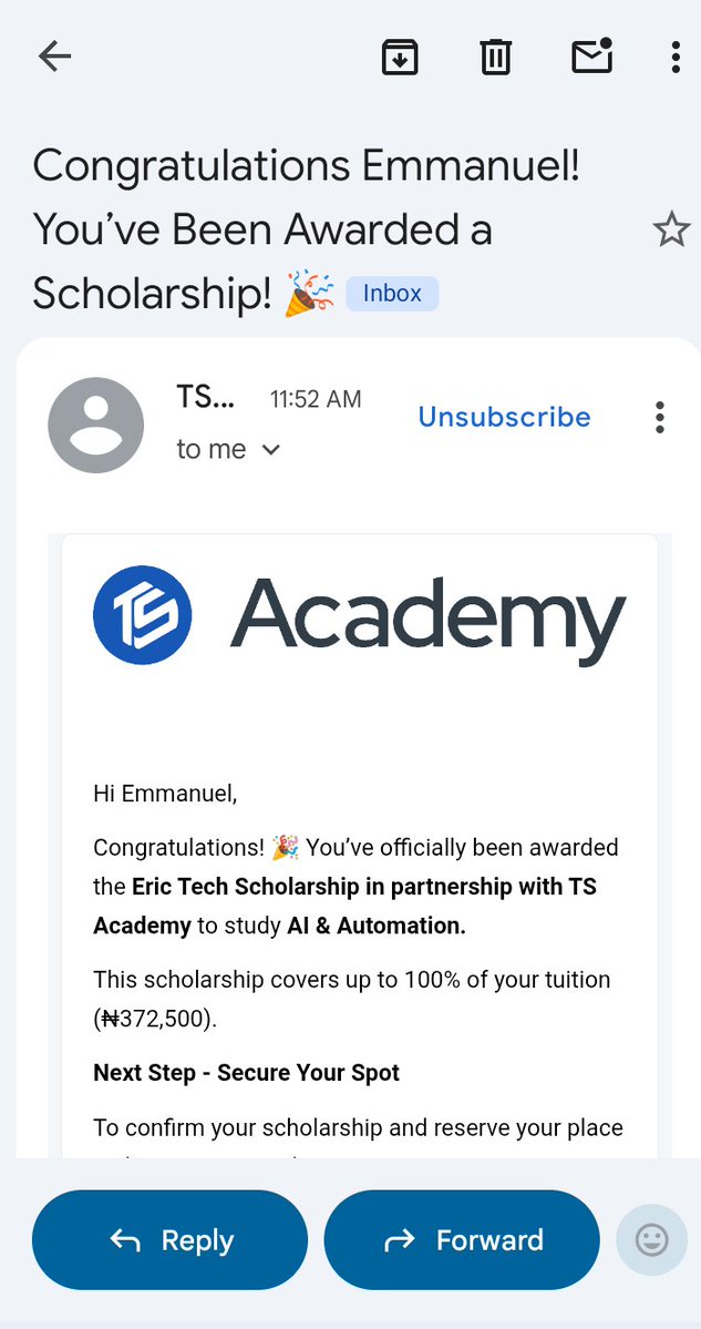 EruditeMikki's tweet image. Thank You Eric Tech Scholarship and @TSAcademyOnline for this Great Opportunity 
🙏🏽🙏🏽🙏🏽🙏🏽🙏🏽🙏🏽🙏🏽.