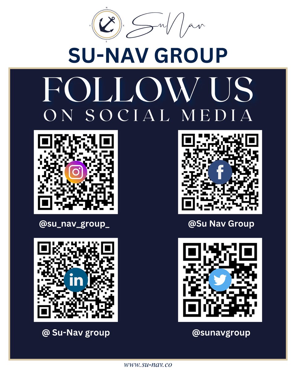 sunavgroup's tweet photo. Scan the code to follow our official social media channels and stay informed about SuNav’s initiatives, updates, and industry highlights. 🌊💼

#sunav #sunavgroup #maritimeindustry #shippingupdates #maritimecommunity #followus #corporateupdates #fleetnews #shipmanagement https://t.co/s3iYjr4tp2