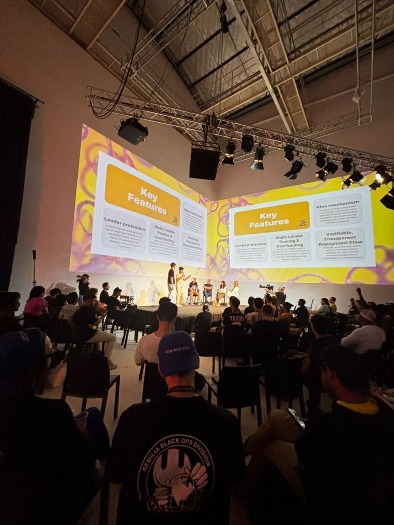 fabiansanchd's tweet image. Me and @Villarley_  won the Sub0 Symbiosis hackathon (Polkadot Main Track) with our project @kleoprotocol! 😎

Kleo is a DeFi lending/borrowing platform based around trust and math, not the traditional collateral. 

Massive thanks to @Polkadotsub0 and all mentors. 🚀