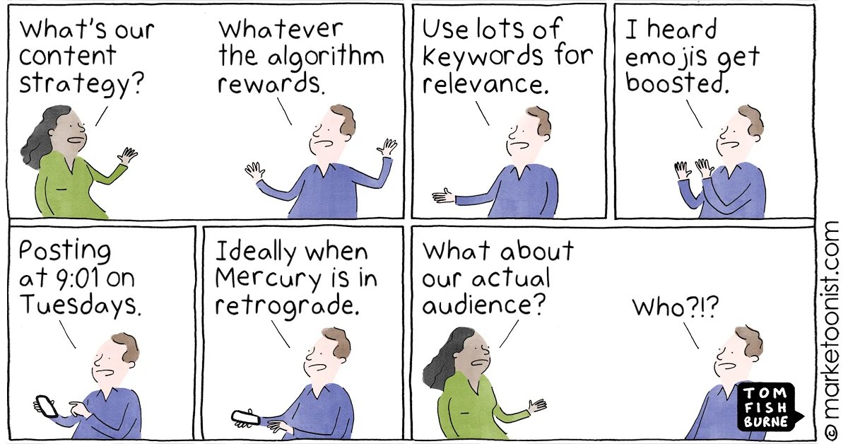 BlacksmithDC's tweet image. CHASING THE ALGORITHM – AS SEEN BY THE MARKETOONIST!

bit.ly/49F4Zkb