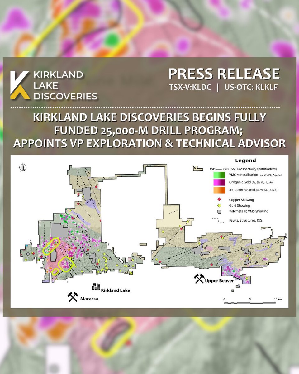 KLDC_gold's tweet image. Drill Program Kicks Off! Kirkland Lake Discoveries is fully funded and turning the first rig on our 25,000-metre diamond drilling program in the prolific Kirkland Lake region of Ontario.

kirklandlakediscoveries.com/post/kirkland-…

Key Investment Highlights:
-Fully Funded: 25,000-metre drill…