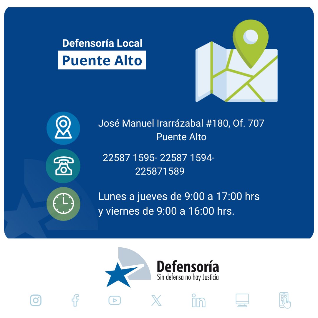 Defensoría Regional Metropolitana Sur tweet media