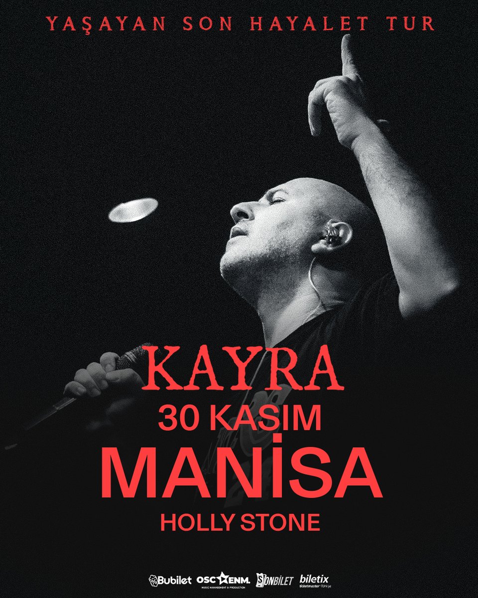 30 Kasım Pazar akşamı Manisa Holly Stone sahnesindeyiz. Biletler için: biletix.com/etkinlik/4OS90…