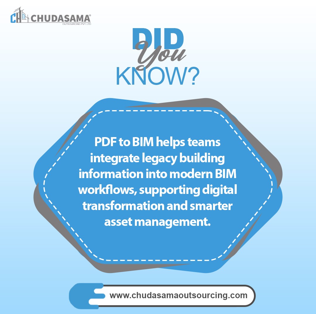 chcadd's tweet image. PDF to BIM helps teams integrate legacy building information into modern BIM workflows, supporting digital transformation and smarter asset management.

#PDFtoBIM #BIMModeling #PDFtoRevit #BIMServices #Construction #Architecture #ChudasamaOutsourcing