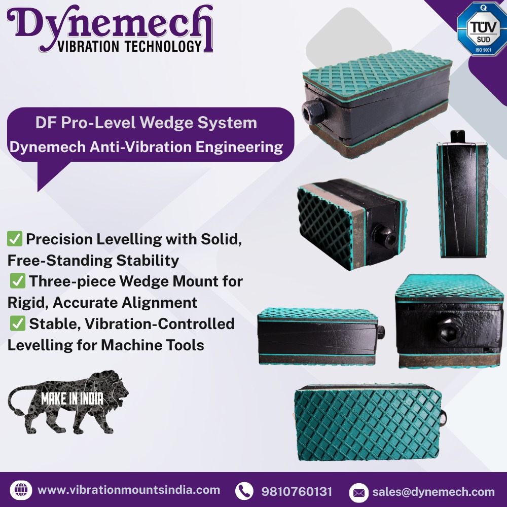dynemech's tweet image. 𝐃𝐅 𝐏𝐫𝐨-𝐋𝐞𝐯𝐞𝐥 𝐖𝐞𝐝𝐠𝐞 𝐒𝐲𝐬𝐭𝐞𝐦– 𝐀𝐝𝐯𝐚𝐧𝐜𝐞𝐝 𝐌𝐚𝐜𝐡𝐢𝐧𝐞 𝐋𝐞𝐯𝐞𝐥𝐥𝐢𝐧𝐠 𝐛𝐲 𝐃𝐲𝐧𝐞𝐦𝐞𝐜𝐡

#Dynemech, #VibrationTechnology, #AntiVibration, #MachineLevelling, #WedgeMounts, #DFProLevel, #MachineTools, #VibrationControl

9810760131
sales@dynemech.com