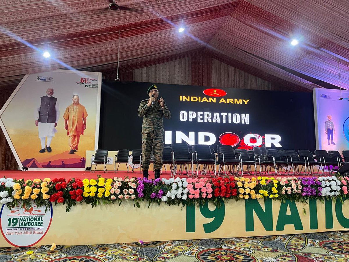 suryacommand's tweet image. &quot;𝗦𝗵𝗮𝗽𝗶𝗻𝗴 𝗠𝗶𝗻𝗱𝘀 𝗦𝘁𝗿𝗲𝗻𝗴𝘁𝗵𝗲𝗻𝗶𝗻𝗴 𝘁𝗵𝗲 𝗡𝗮𝘁𝗶𝗼𝗻&quot;

Lt Gen Navin Sachdeva, #COS HQ #CentralCommand visited the 19th National Jamboree of Bharat Scouts and Guides Uttar Pradesh 2025 at #Lucknow and interacted with enthusiastic young participants from across…