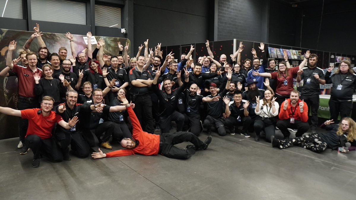 fanfinity_mtg's tweet image. What an event!! Thank you to all of the amazing staff who made it happen, for your hard work and endless energy in Antwerp. You've been great (as per usual) and players definitely took notice! 🫶

Can we get some love for all of the amazing people in this photo? ❣️