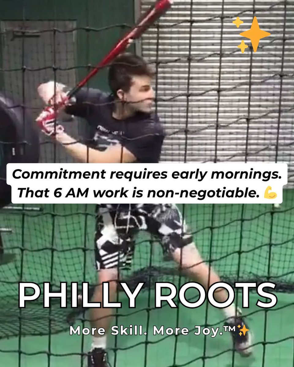 mayberrybsbl's tweet image. Commitment requires early mornings. That 6 AM work is non-negotiable. That relentless execution is what I teach. 💪 Text or DM 267-441-6076 | mayberrybaseball.com #ProStandard #Discipline #Hitting