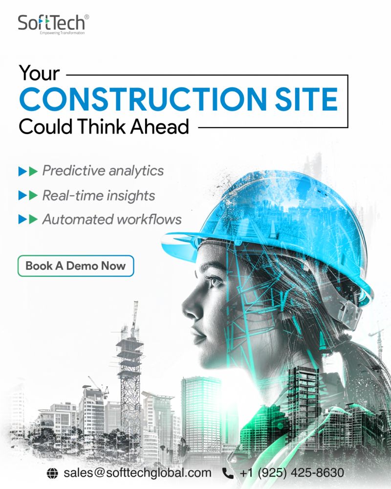 SofttechEngg's tweet image. Imagine a construction site that anticipates needs. With AI insights and automation, risks are flagged early, timelines stay on track, and decisions become data-driven.✉️ sales@softtechglobal.com 
#SmartConstruction #ConstructionAI #SoftTech #Innovation