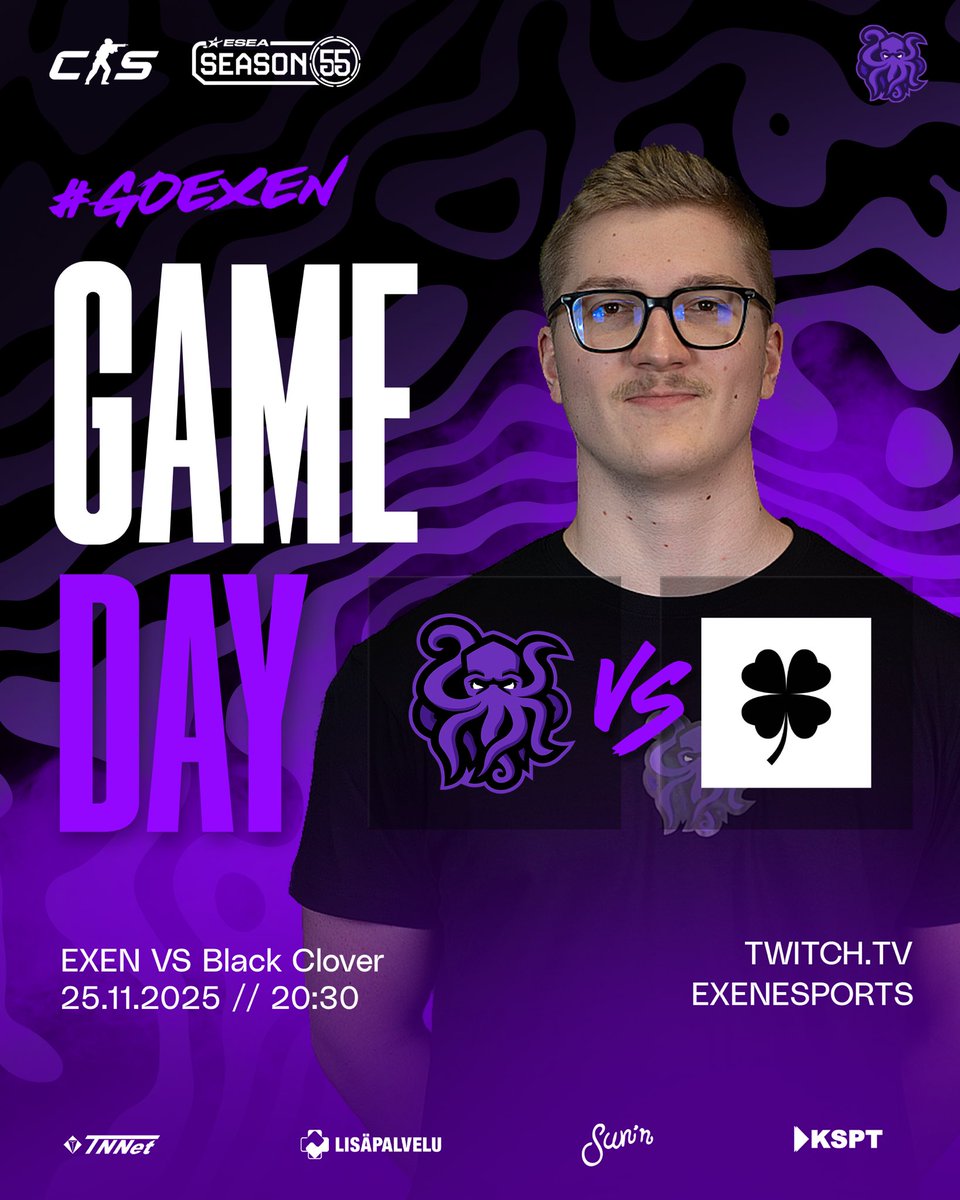 Tänään alotetaan playoffit vanhaa tuttua Black Cloveria vastaan! Miten käy? Sitä ei tiedä vielä kukaan, mutta se on varmaa, että BO3-pelejä pelataan pitkälle iltaan asti ja meidän Twitchissä viihdyt! 😎

🆚: Black Clover
⏰: 20:30
📺: twitch.tv/exenesports 

#goEXEN #esportsfi