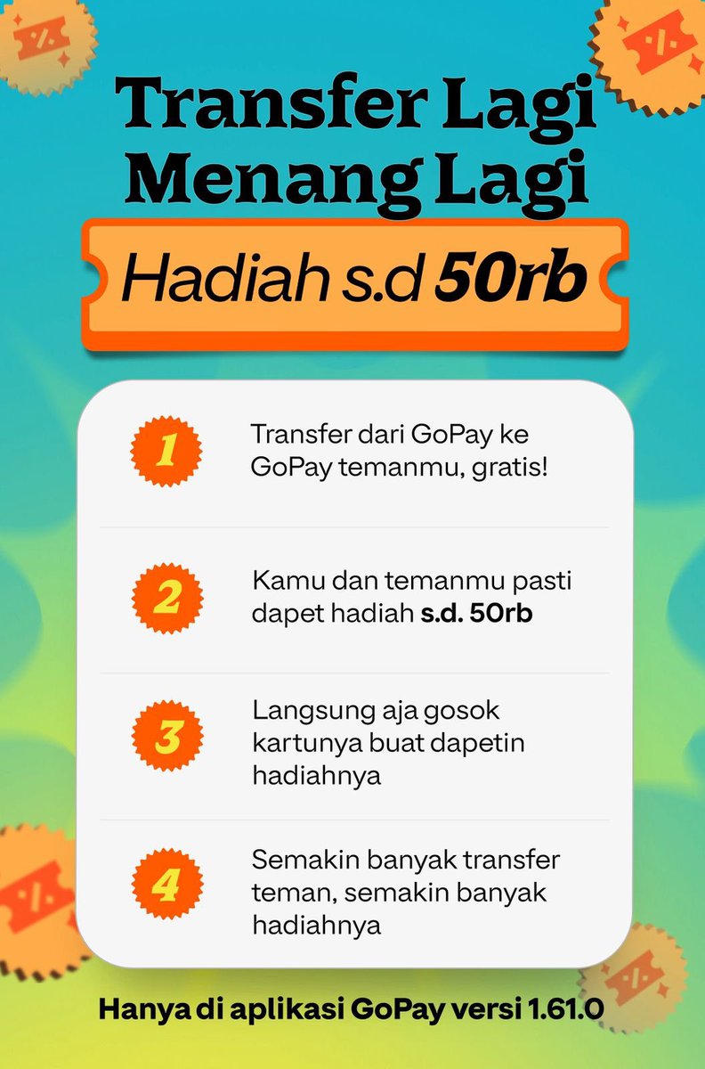 plot twist paling wholesome wkwkwk ternyata suaminya Jedar transfer banyak karena tiap transfer GoPay ke GoPay temen dapet kartu gosok hadiah s.d. 50rb. gue kira drama keluarga, rupanya kejar reward. lucu banget sumpah 😂#TransferMenangGoPay