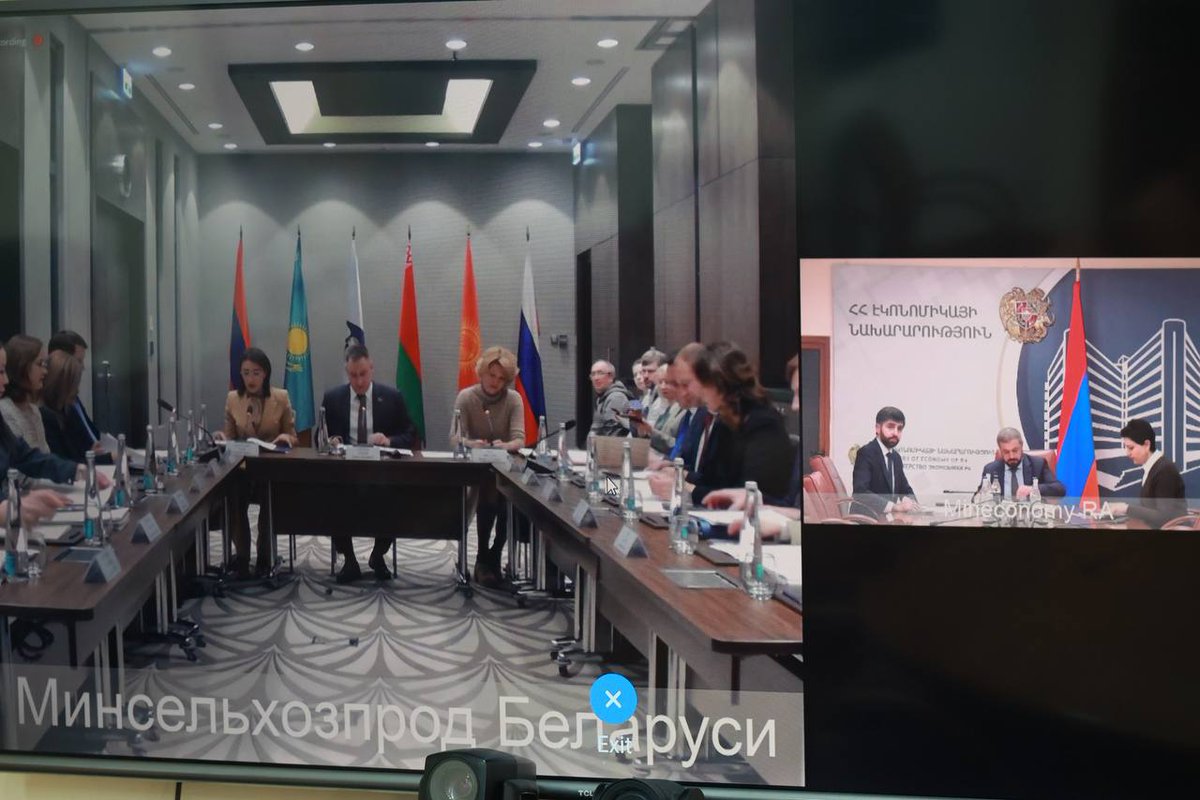 I participated online in the 6th meeting of the EAEU Agro-Industrial Policy Council in Minsk. I presented Armenia’s agro-industrial development prospects and we discussed cooperation, financing mechanisms and digitalization. The next meeting will be held in 2026 in Kazakhstan.