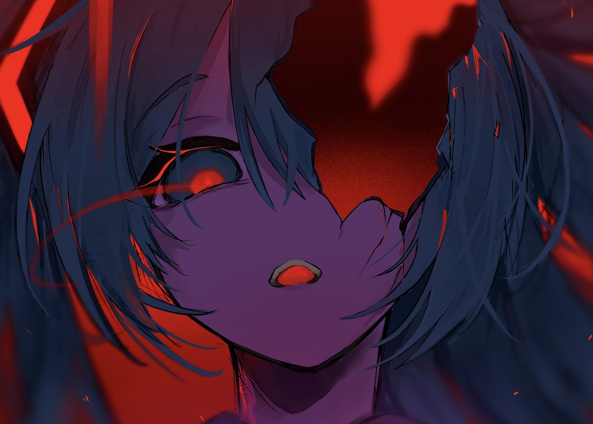 blue and red
#初音ミク