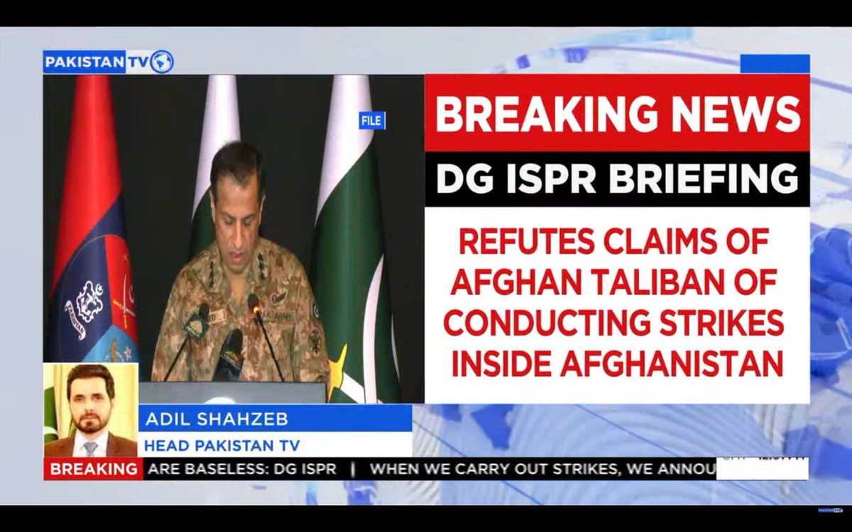 PakTVGlobal's tweet image. DG ISPR Ahmed Sharif Chaudhary briefed journalists about recent security situation.
@adilshahzeb
#AfghanTaliban #DGISPR #pakistanTV #pakistanTVglobal