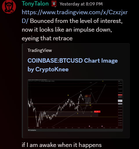 CryptoKnee's tweet image. #Bitcoin level held with a bounce!
Now showing a beautiful #ElliottWave ZZ down.
We were watching for a C/3 setup in Discord last night—it played perfectly.
Let’s see if we get another Algo Zone hold.
Playing clean and technical so far.
Clarity is king!
#CryptoTrading
