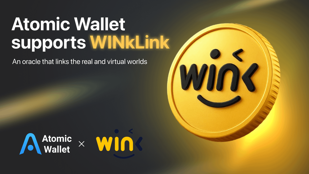AtomicWallet's tweet image. We’re excited to announce our collaboration with @WinkLink_Oracle, the oracle that bridges the real and virtual worlds with secure and reliable data.

$WIN is now available for trade on @AtomicWallet!