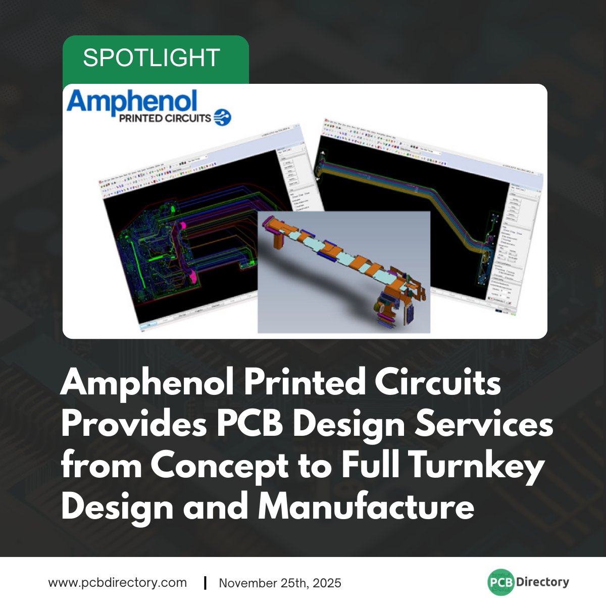 PCB_Directory's tweet image. Amphenol Printed Circuits delivers end-to-end design and applications support, offering custom circuit solutions.

Read more: ow.ly/gQTO50XxlwF

#printedcircuit #spotlight #industry #Amphenol #PCBs #electronics #manufacturing #engineering