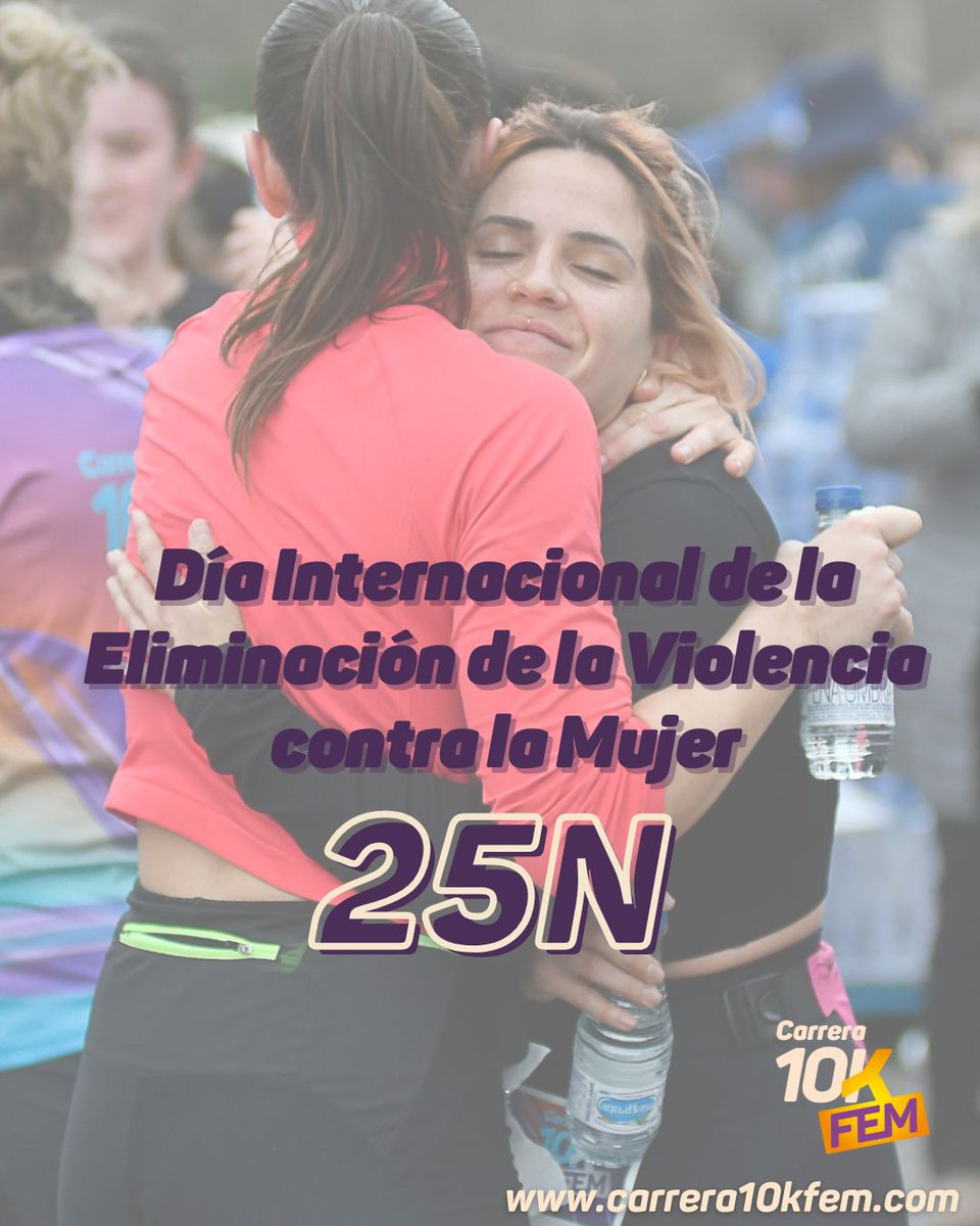 💜 Cada kilómetro cuenta en este camino común: el de avanzar hacia un futuro sin violencia contra las mujeres.

#25N #DíaInternacionalContraLaViolenciaDeGénero #10KFemVLC #Carrera10KFem #LaMetaDeTodas