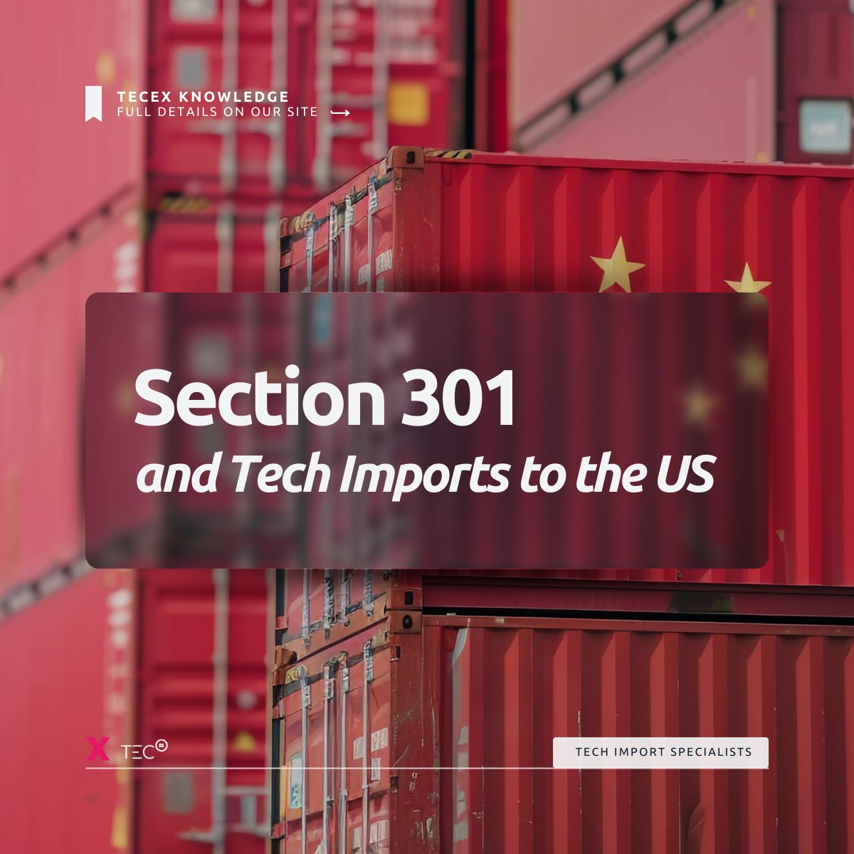 🚨#Section 301 penalties are rising, and tech importers are feeling the pressure.

Misclassifications and undervaluations can cost far more than the duties themselves.

Learn about Section 301 and protect your company: eu1.hubs.ly/H0pY1qt0

#techimport #importUS #globaltrade