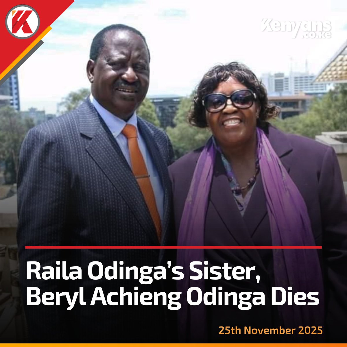 KiptenaiTom's tweet image. The #Odinga have lost another loved one. #RestInPeace Beryl Achieng Odinga.
