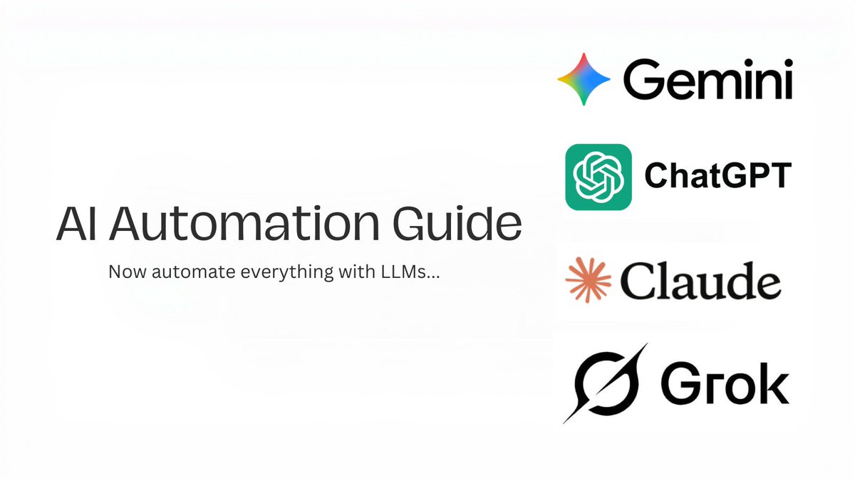 LLMs can now automate almost everything you do:

- Build a full business
- Run a marketing agency
- Create apps from scratch

…and literally hundreds more tasks.

But most people still have no idea how to use them properly.

Comment “AI” and I’ll DM you my full AI Mastery Guide