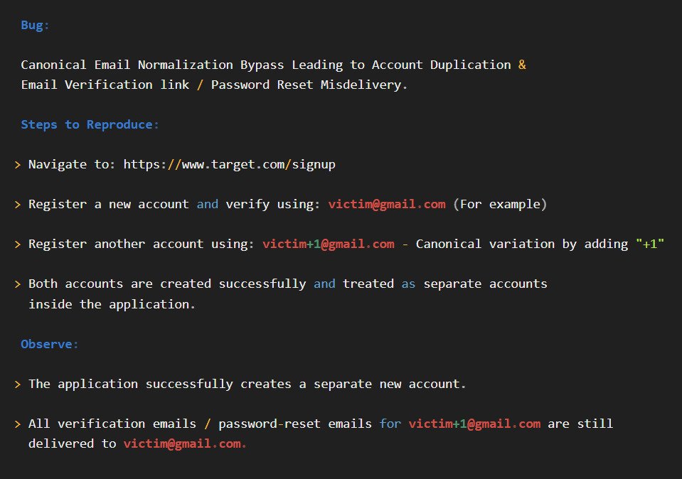 PromptHex's tweet image. Wild Bug Alert!🚨

One inbox. Two accounts. Zero logic.
victim@gmail.com ➡️ victim+1@gmail.com = New account, same mailbox!

Password resets + verification emails land in ONE inbox 😳

Duplicate accounts → takeover chaos 😈

#BugBounty #WTFSecurity #appsecurity