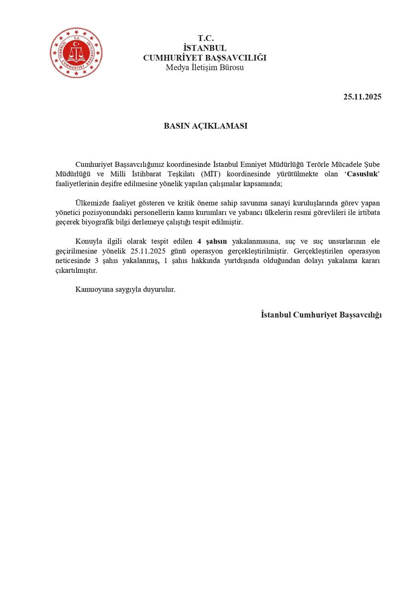 İstanbul Cumhuriyet Başsavcılığı (@istanbulcbs) on Twitter photo 