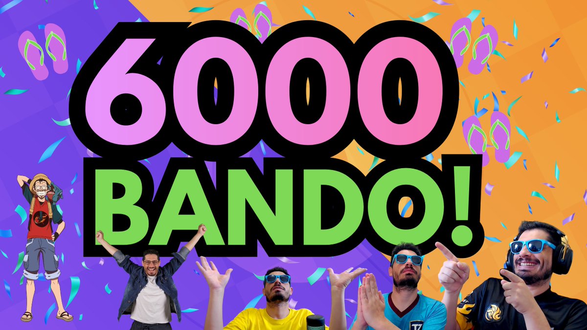 SOMOS MAIS DE 6000 NO YOUTUBE!!
O BANDO DO CHINELO ESTÁ CRESCENDO CADA VEZ MAIS! 

OBRIGADDO A TODOS QUE ZARPAM NESSE SONHO!