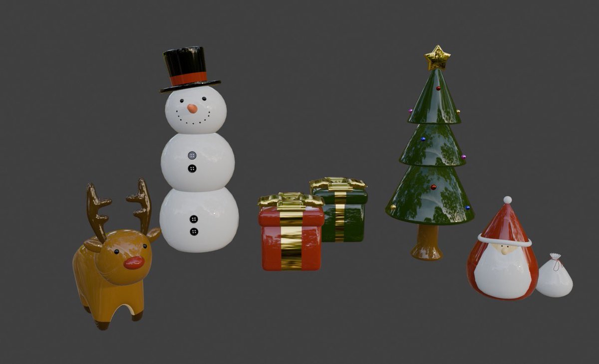 CGART4690's tweet image. 〜製作途中〜

トナカイも仲間入りしました

Kawaii🎄

#blender #blender3d #b3d #クリスマス
#blender勉強中 #CG #3DCG #wip