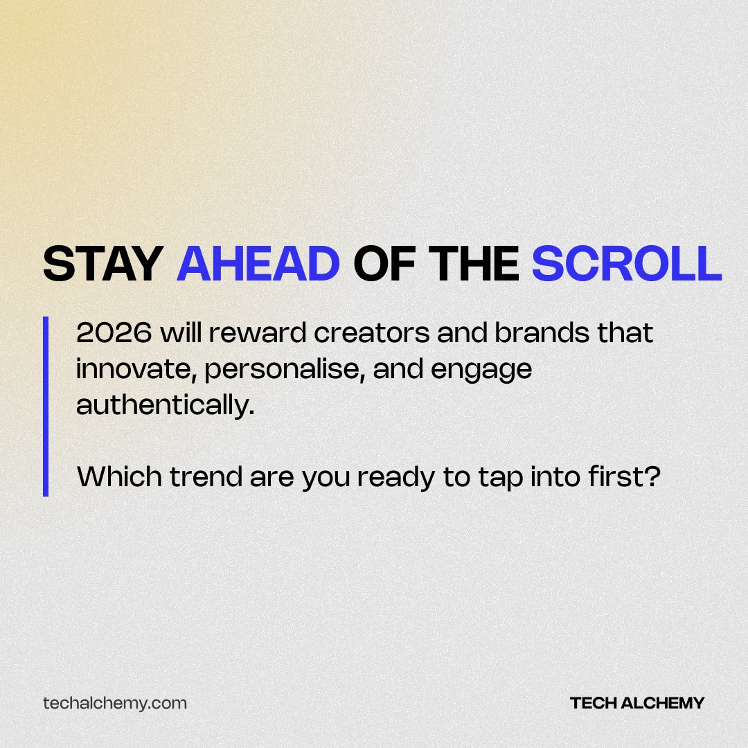 TechAlchemy's tweet image. From AI-driven content to AR-powered experiences and tight-knit micro-communities, the game is changing fast.
#TechTuesday #SocialMediaTrends #futureofsocial