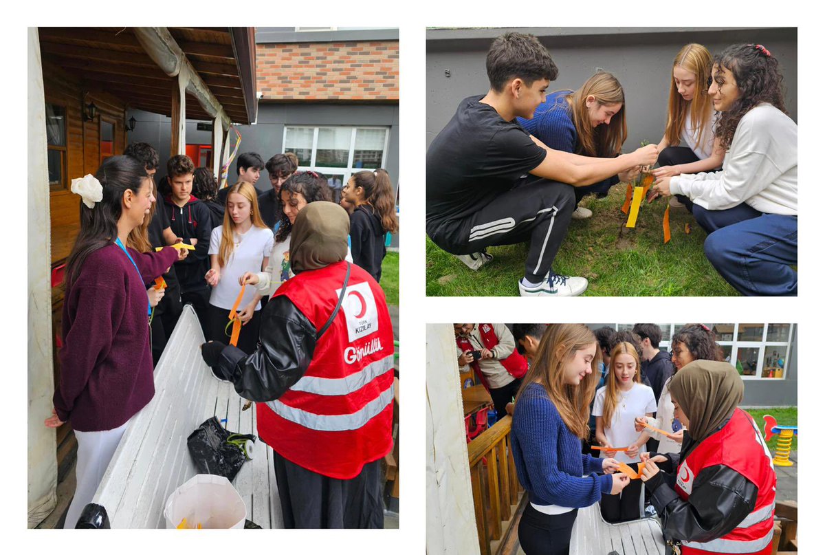 Bugün Kızılay’ın öğretmenlerimizi onurlandırmak için okulumuzu ziyaret etmesiyle çok güzel bir etkinlik gerçekleştirdik. Öğretmenlerimiz ve öğrencilerimiz birlikte fidan dikerek geleceğe umut ekti. Öğrencilerimizin kalpten gelen notları da fidanlara asıldı.🌱
❤️💙