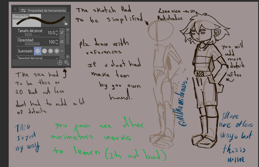 AldhamiDraws's tweet image. sorry for the errors, using translator 😭, something that helps you is to use brushes that are round, without pen pressure, and exercise your hand making firm strokes, do not make many lines for the extremities, just make one to connect with the edges
exaple here
#tutorial