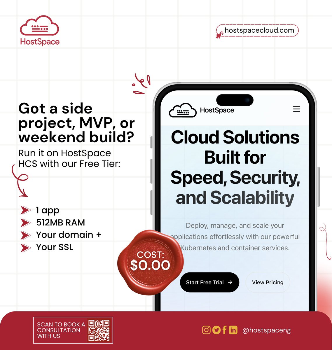 hostspaceng's tweet image. 💡 Building something cool? Try our Free Tier:

⚡ 1 container
⚡ 512MB RAM
⚡ Free domain + SSL

No card. No hassle. Just build.

#HCSFreeTier #SideProjects #CloudForDevelopers #HostSpaceStartups
