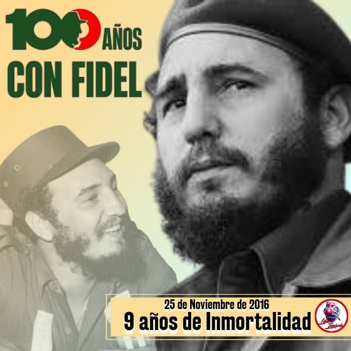 MMarreroCruz's tweet image. La permanente enseñanza de #Fidel, como nos dijo Raúl, es que sí se puede, que el hombre es capaz de sobreponerse a las más duras condiciones si no desfallece su voluntad de vencer.
A 9 años de su partida física, su ejemplo sigue siendo brújula ante cada desafío.
#100AñosConFidel