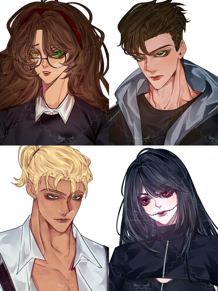 peppaa_283's tweet image. COMMISSION showcase I did for @SpectreZ3R0 &amp;amp; @VoidDolly -for the game &quot;New Blood By Night.&quot; 🧡💚💙🩷