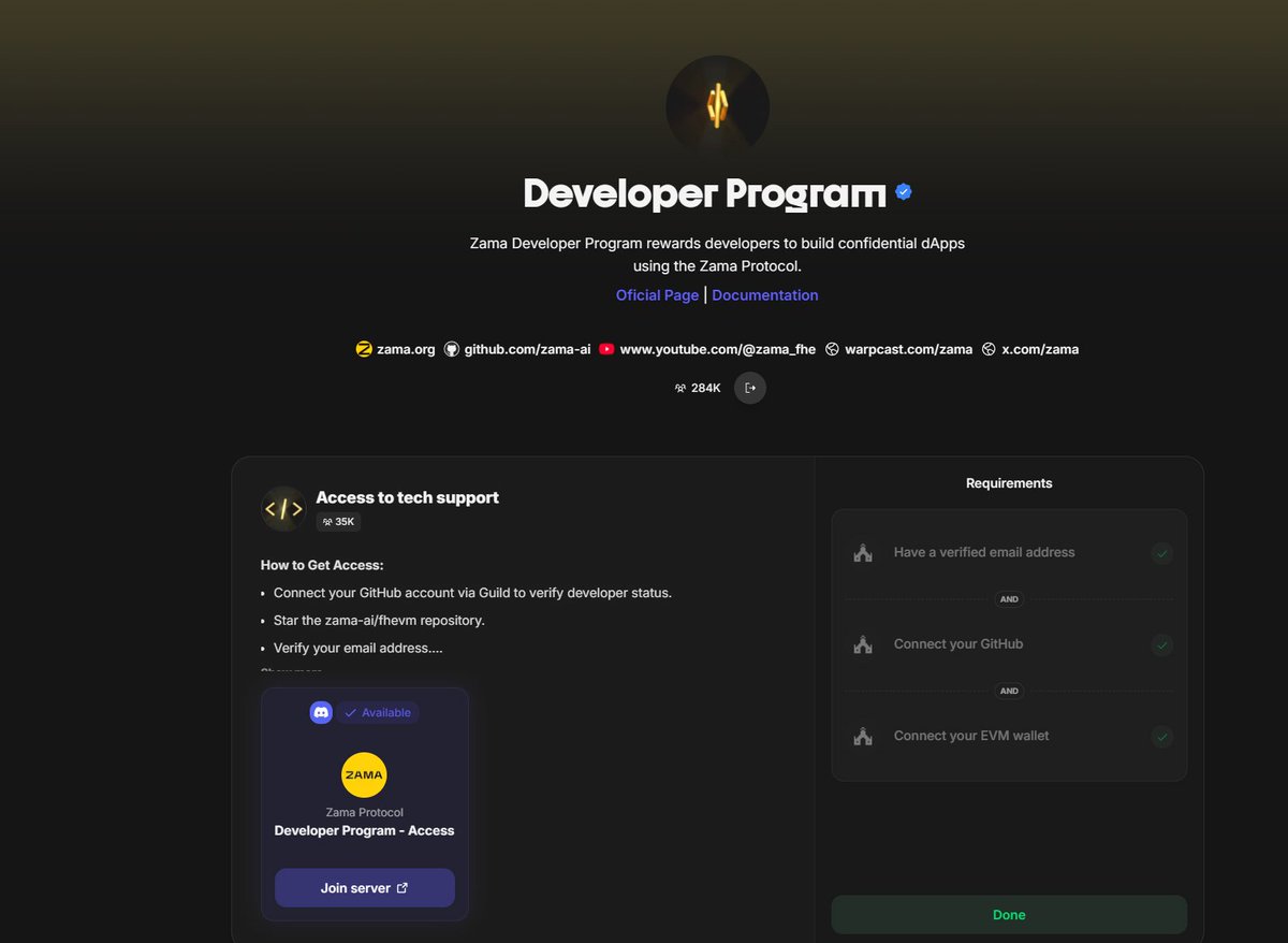 chaozuoye's tweet image. 嘴 Zama 的注意做一下工会任务

第四赛季只剩最后四天，据说 OG NFT 的核心权益就是打新折扣

工会任务直达：Guild.xyz/zama/creator-p…

@zama  嘴撸排行榜：zama.org/programs/creat…

另外提醒一下：

$ZAMA 代币合约已经部署，进展加速中

CA:0xA12CC123ba206d4031D1c7f6223D1C2Ec249f4f3…