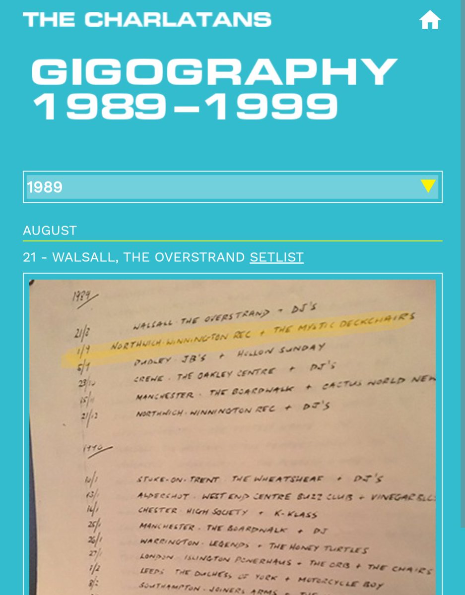 SimonPardoe's tweet image. This is fantastic! So were we, The Mystic Deckchairs, the first &quot;band&quot; to support you?! Good times either way 🤘🏻♥️