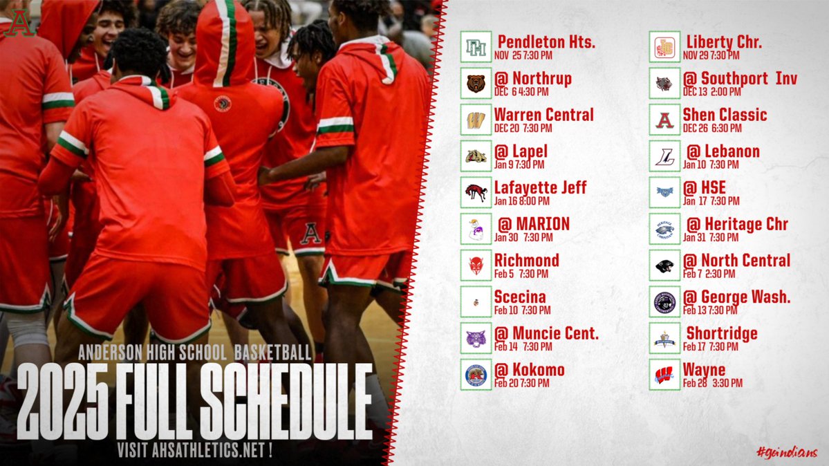 Indians open up the 2025 season @ home night vs Pend Hts . Here is a look at the season schedule