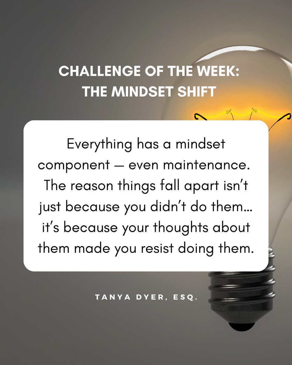 AlphaWomenCoach's tweet image. Here’s your Maintenance Mindset Review for the week:
&amp;gt;Is this maintenance even yours to do — or are you carrying someone else’s responsibility?

&amp;gt; Is it necessary? (If it’s optional, release it. You won’t do it anyway.)

&amp;gt;What bad thing will happen if you ignore it?