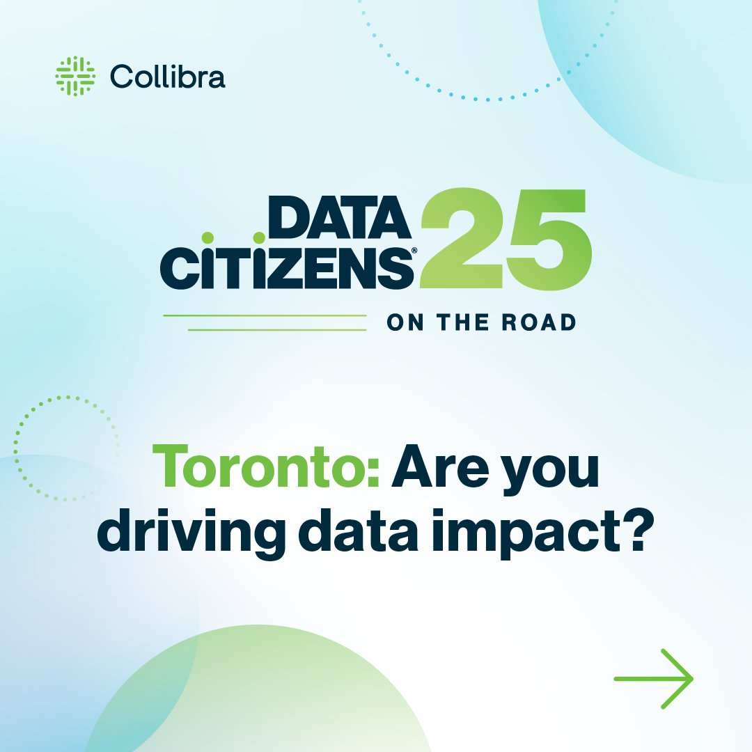 collibra's tweet image. 🔥 Last call: Data Citizens on the Road in Toronto, Dec 2! Join local leaders &amp;amp; see Collibra&apos;s latest! ➡️ Secure your spot: ow.ly/wQMq50XxewZ #DataCitizens #Collibra #Toronto #DataLeadership #DataImpact #DataGovernance
