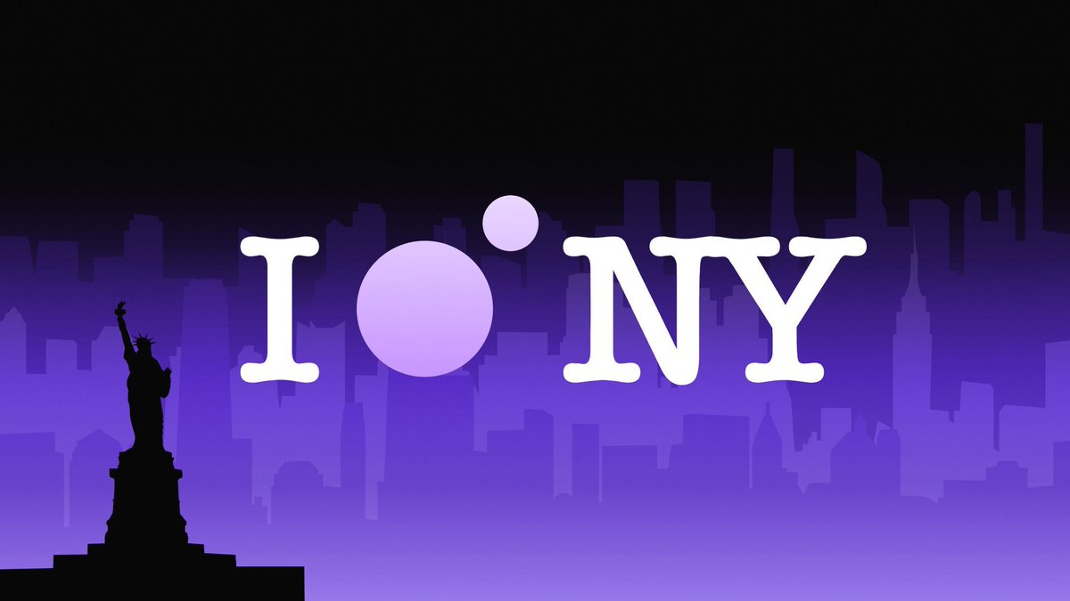 MoonPay's stylized I Moon NY graphic featuring the Statue of Liberty and New York skyline