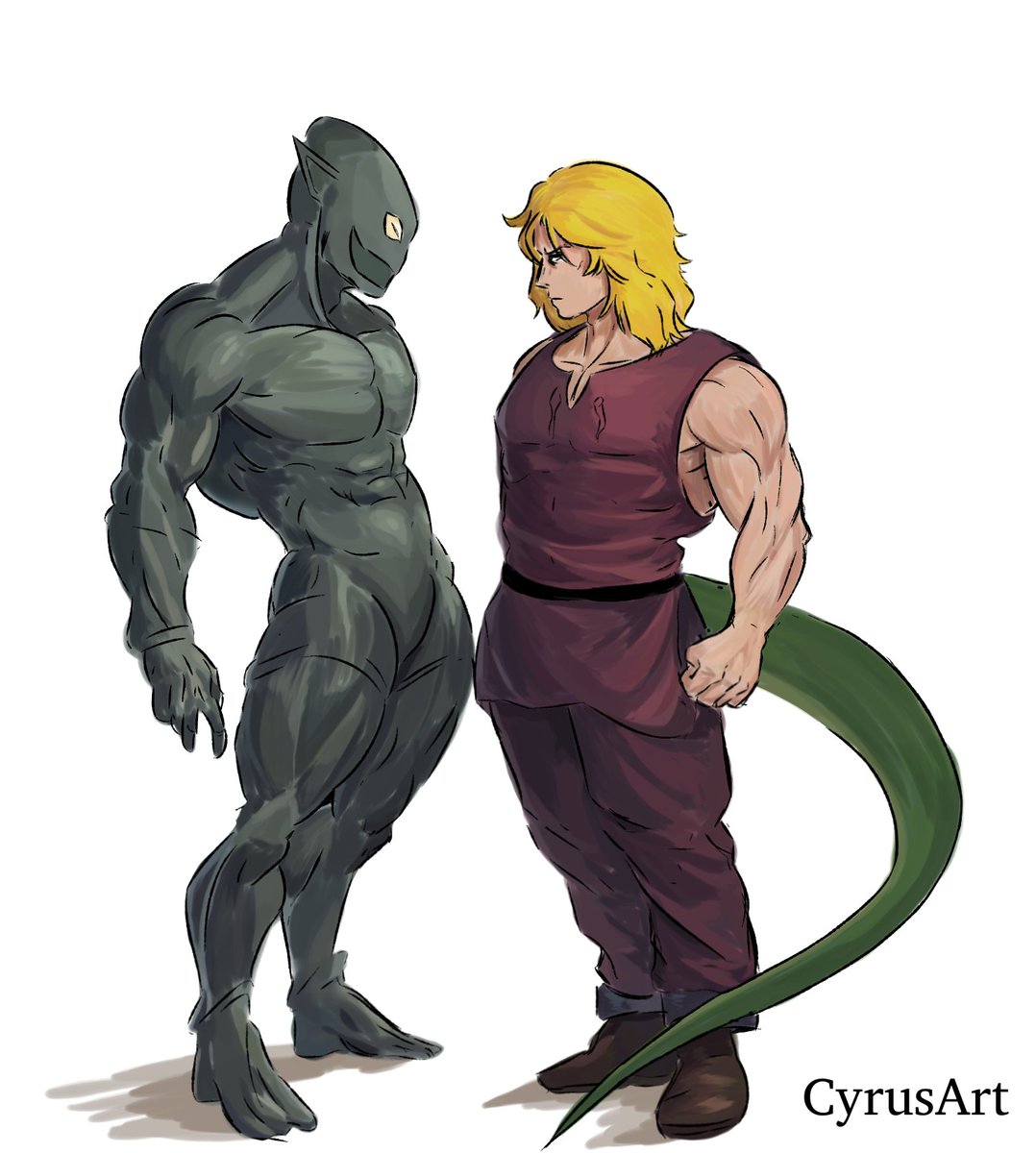<a href="/Loat_Nevard/">Loat</a> esto se suponía que debía ser publicado el otro día también, pero me tarde mucho. 

Les presento, el dibujo al que probablemente más mano le he echado en mí vida. 

Fic y Bárbara.

#SupremosAntagonistas #OPA #OlvidadosPorAndromeda #art #ocart