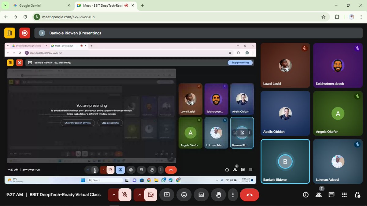 BrainBuilderIT's tweet image. Learning is a continuous journey, and we are proud to be one of the institutions driving that growth in Osun State through the @DeepTech_Ready program.

Last week’s physical meetup gave our learners the opportunity to engage directly with our dedicated tutor, @RidwanBankole,…