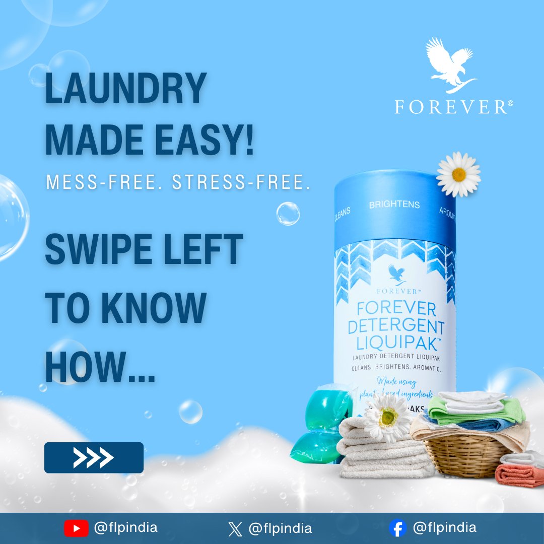 flpindia's tweet photo. Effortless laundry starts here.
FREE LiquiPak with every single 1CC+ order!*

Available on Aloe Store India and the My Forever India app.

Terms &amp; Conditions Apply*

#ForeverClean #LaundryMadeEasy https://t.co/yUaBPGjqKw