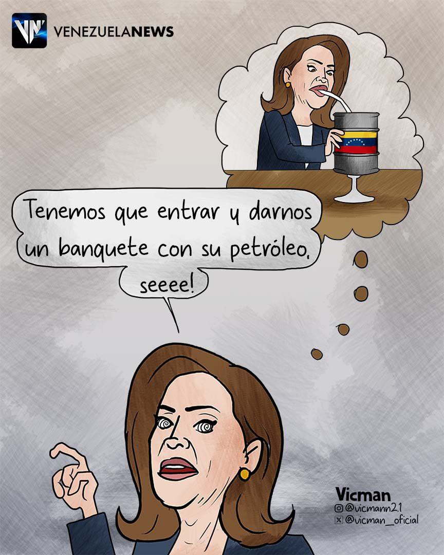 Los pendejos: "EEUU nos ama" 

La realidad : <a href="/MaElviraSalazar/">María Elvira Salazar 🇺🇸</a> "lo único que queremos es petróleo " 

Sigan viendo marginales 😝