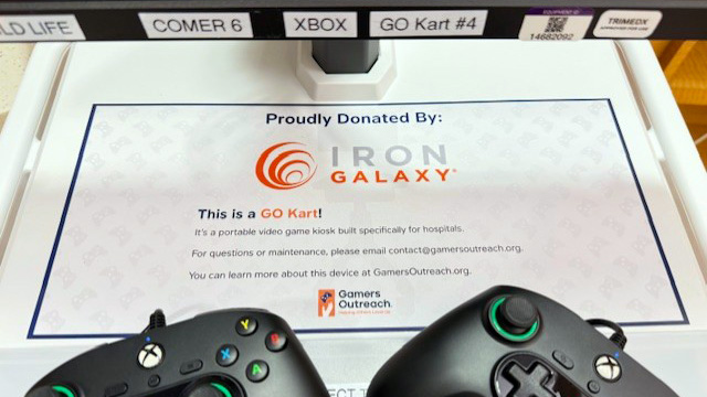 Child Life Specialists at <a href="/APHospital/">Arnold Palmer Hospital for Children</a> are overjoyed to welcome new GO Karts!

These portable gaming kiosks are already helping kids relax, play, and feel like themselves during treatment.

Huge thanks to <a href="/IronGalaxy/">Iron Galaxy Studios</a> for making it happen 🧡